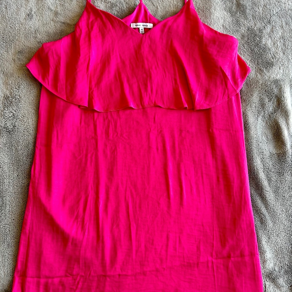 Naked, zebra strappy, magenta sundress